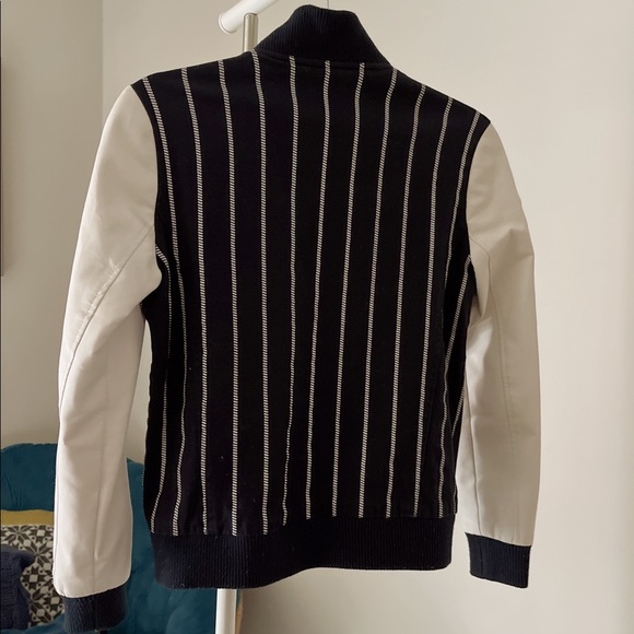 LA Dodgers Jacket with Faux Leather Sleeves, 00P - Picture 3 of 4